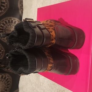 Cheetah Print Booties